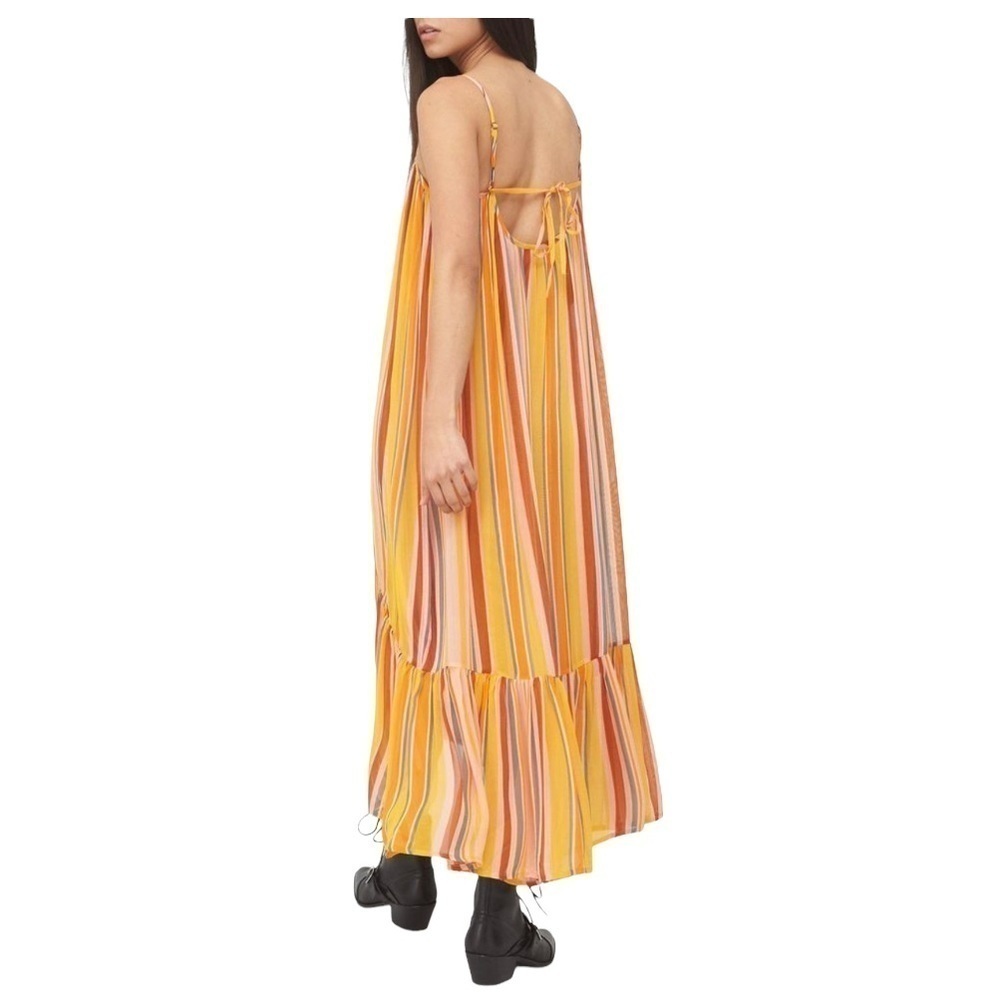 All Saints Paola Stripe Midi Shift Dress Women’s 6 - Picture 2 of 13